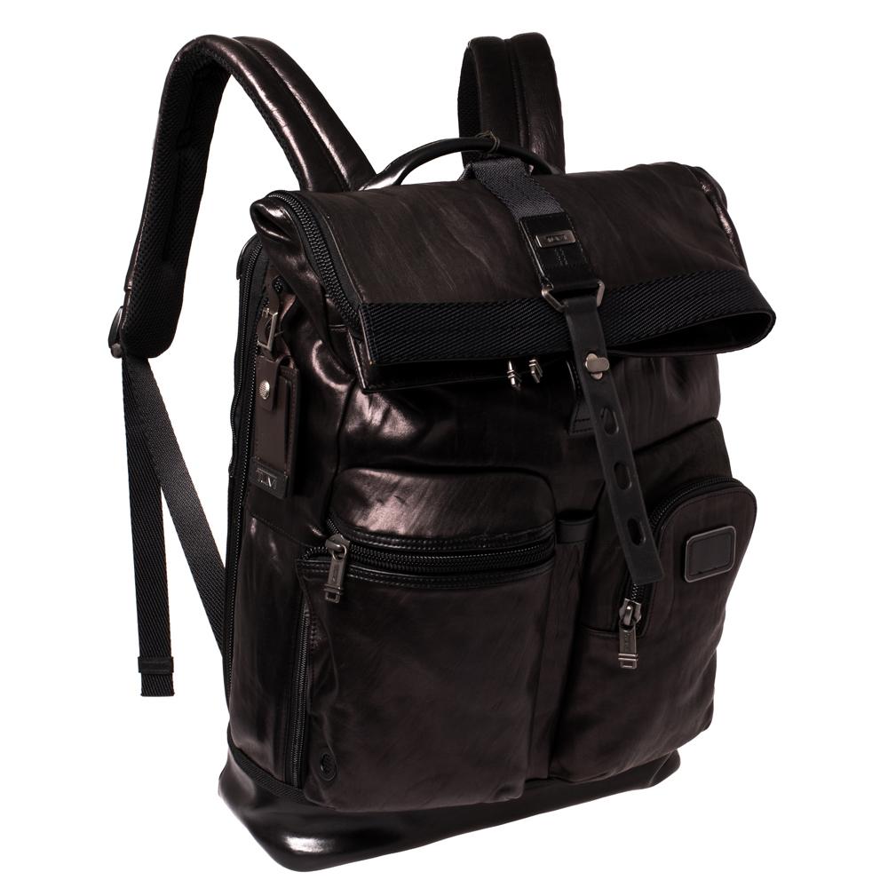 tumi alpha bravo luke roll-top backpack