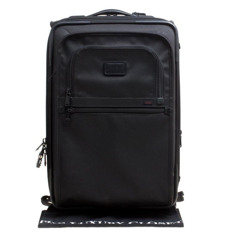 Tumi Black Nylon 2 Wheeled Expandable Carry on Luggage Bag For Sale at 1stdibs