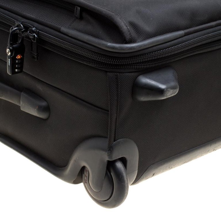 Tumi Black Nylon 2 Wheeled Expandable Carry on Luggage Bag For Sale at 1stdibs
