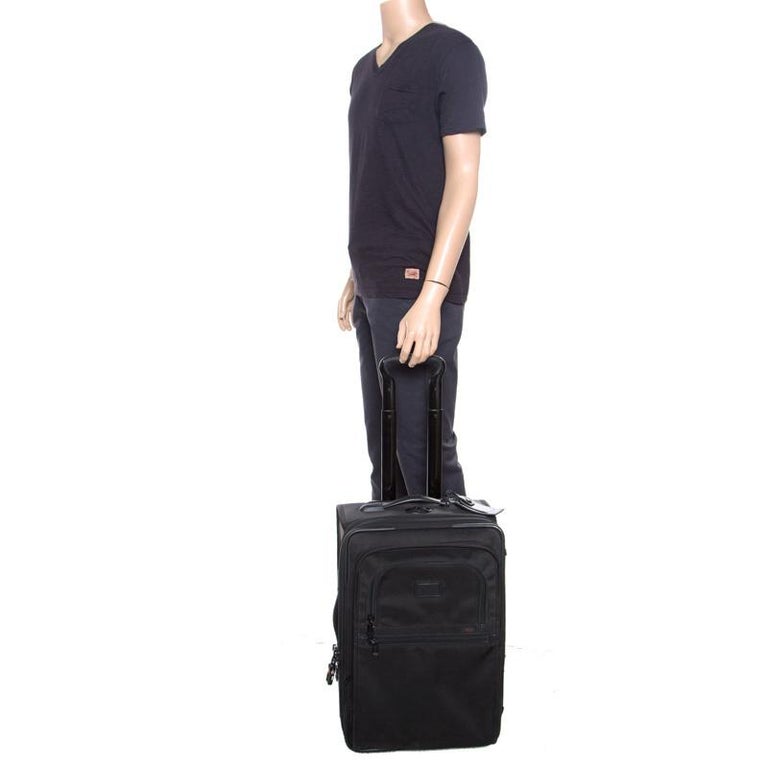 Tumi Black Nylon 2 Wheeled Expandable Carry on Luggage Bag For Sale at 1stdibs