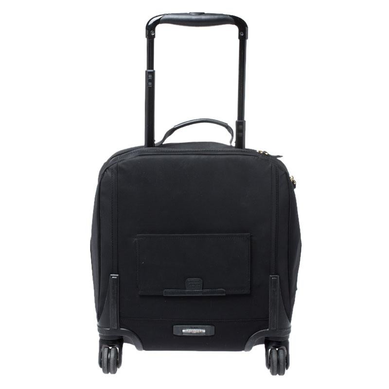 Tumi Black Nylon 4 Wheeled CarryOn Luggage Bag For Sale at 1stDibs