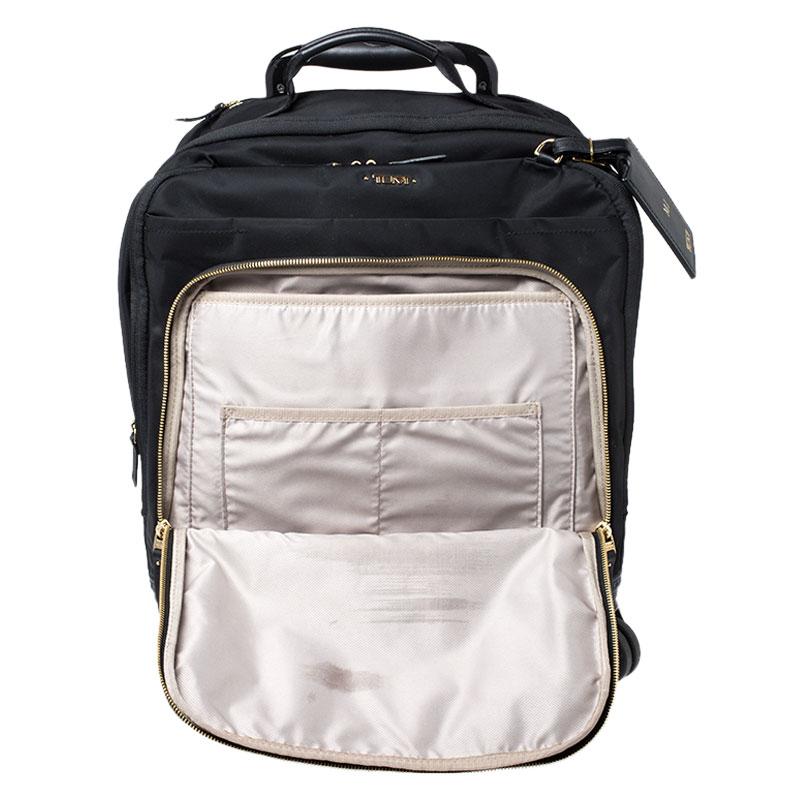 Tumi Black Nylon 4 Wheeled Carry-On Luggage Bag 1