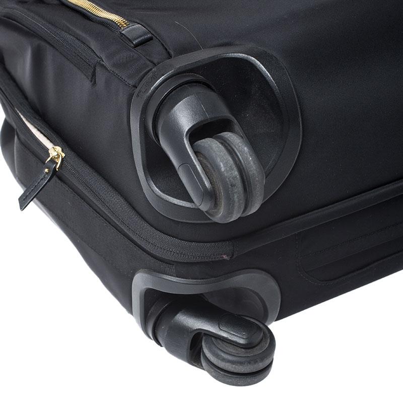 Tumi Black Nylon 4 Wheeled Carry-On Luggage Bag 3