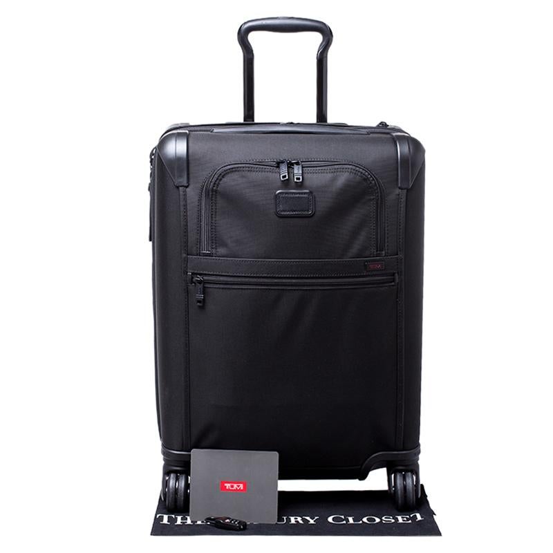 TUMI Black Nylon Alpha 2 Rolling Suitcase 7