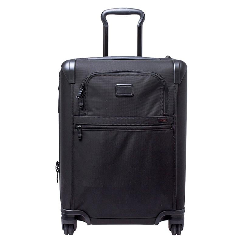 TUMI Black Nylon Alpha 2 Rolling Suitcase