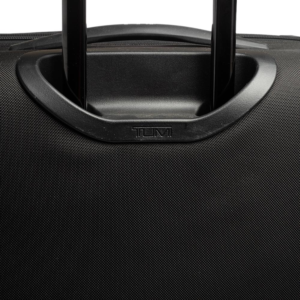 TUMI Black Nylon Alpha 2 Short Trip Expandable 4 Wheel Packing Case Gepäck 9