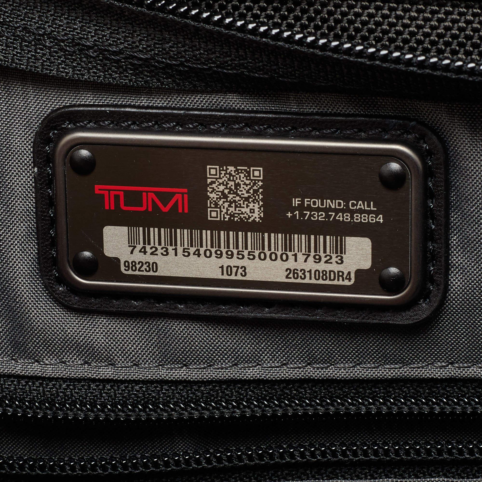 Tumi Black Nylon Alpha T-Pass Expandable Laptop Briefcase 2