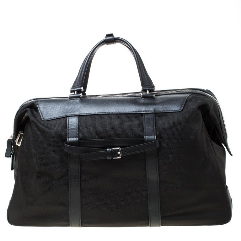 TUMI Black Nylon and Leather Anderson Duffle Bag For Sale at 1stDibs