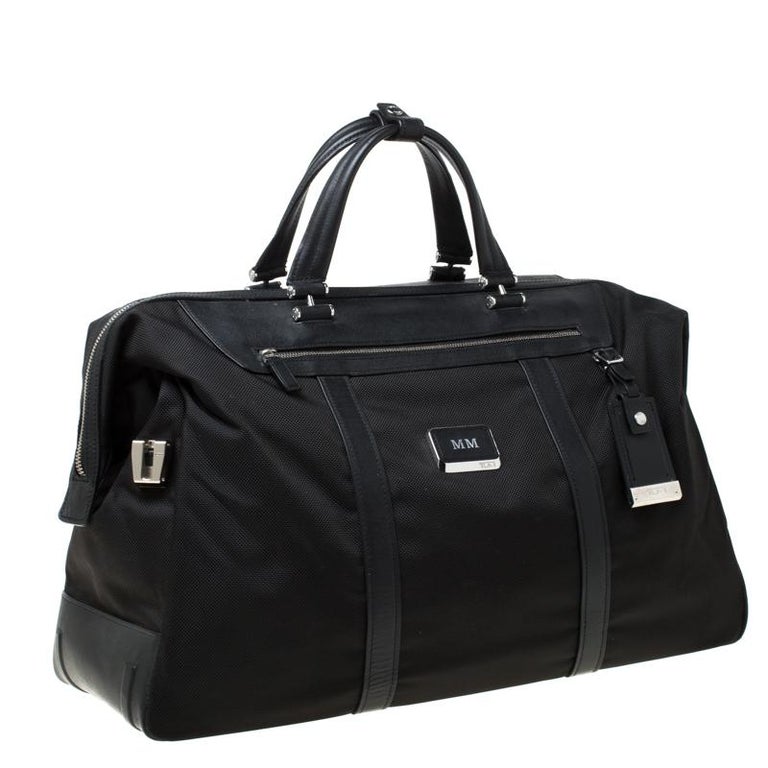 Tumi Black Leather Duffle Bag IUCN Water