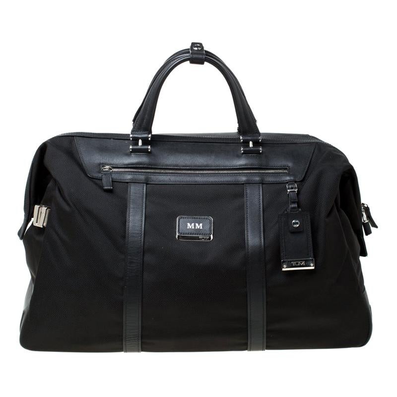 TUMI Black Nylon and Leather Anderson Duffle Bag For Sale at 1stDibs