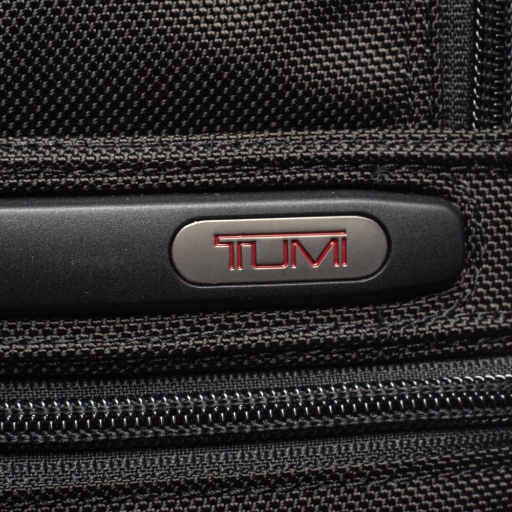 Men's Tumi Black Nylon and Leather Large DFO Compact Screen Laptop Briefcase