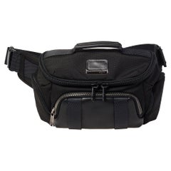 Tumi Black Nylon and Leather Newport Utility Belt Pouch