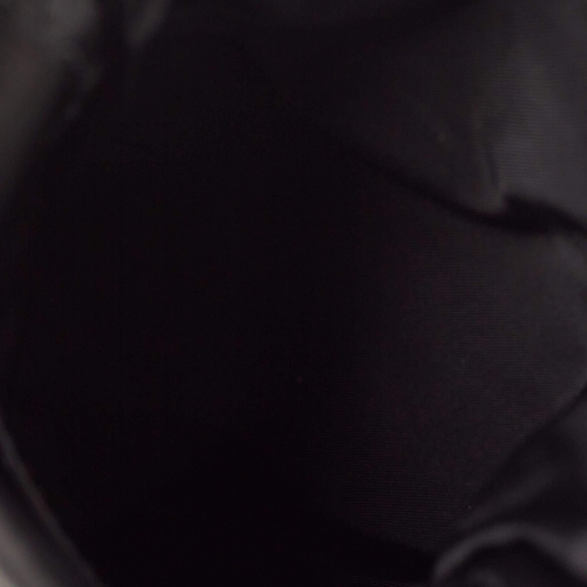 TUMI Black Nylon and Leather Pouch For Sale 3