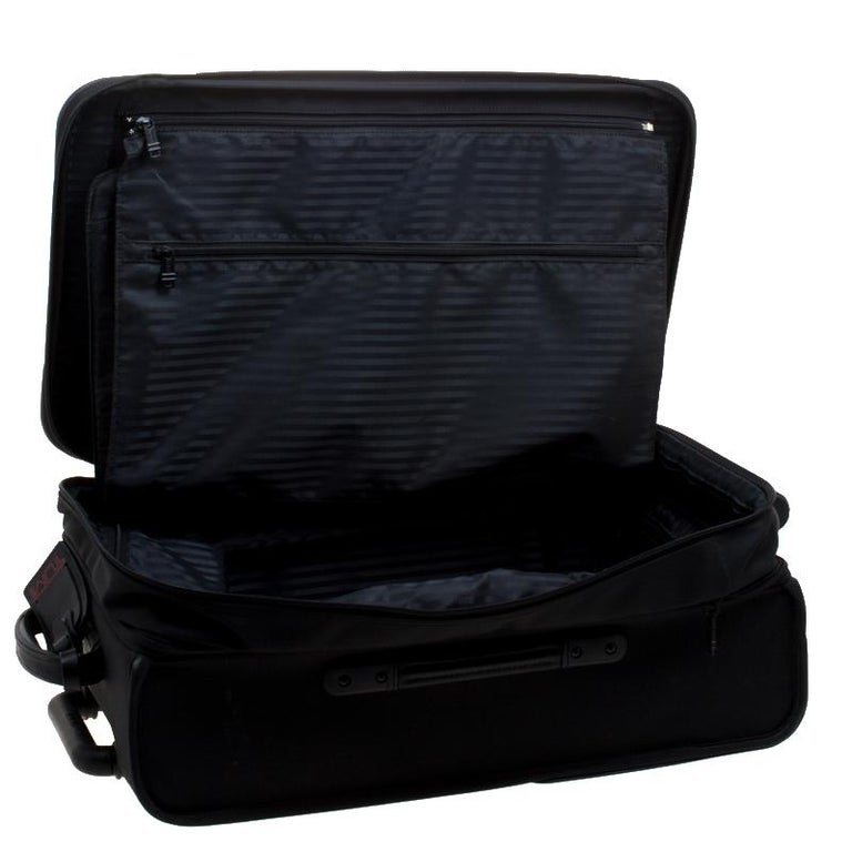 Tumi Black Nylon Ballistic Carry on Rolling Luggage For Sale at 1stDibs