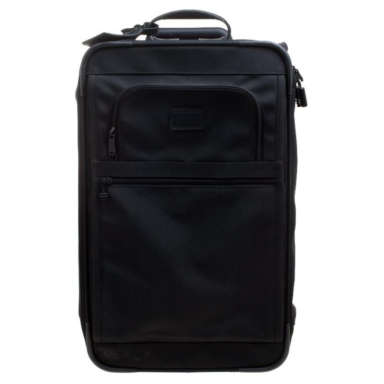 Tumi Black Nylon Ballistic Carry on Rolling Luggage For Sale at 1stDibs