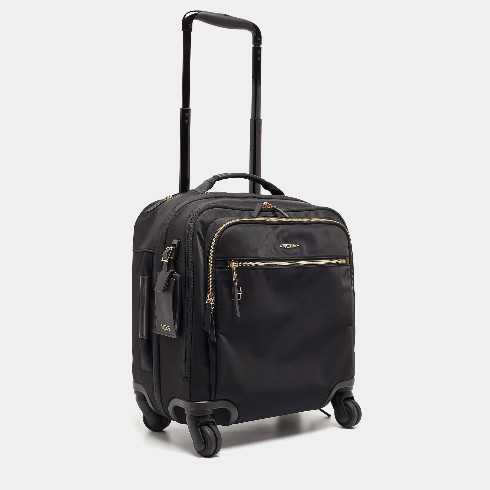 Men's TUMI Black Nylon Compact Oxford Carry On Luggage