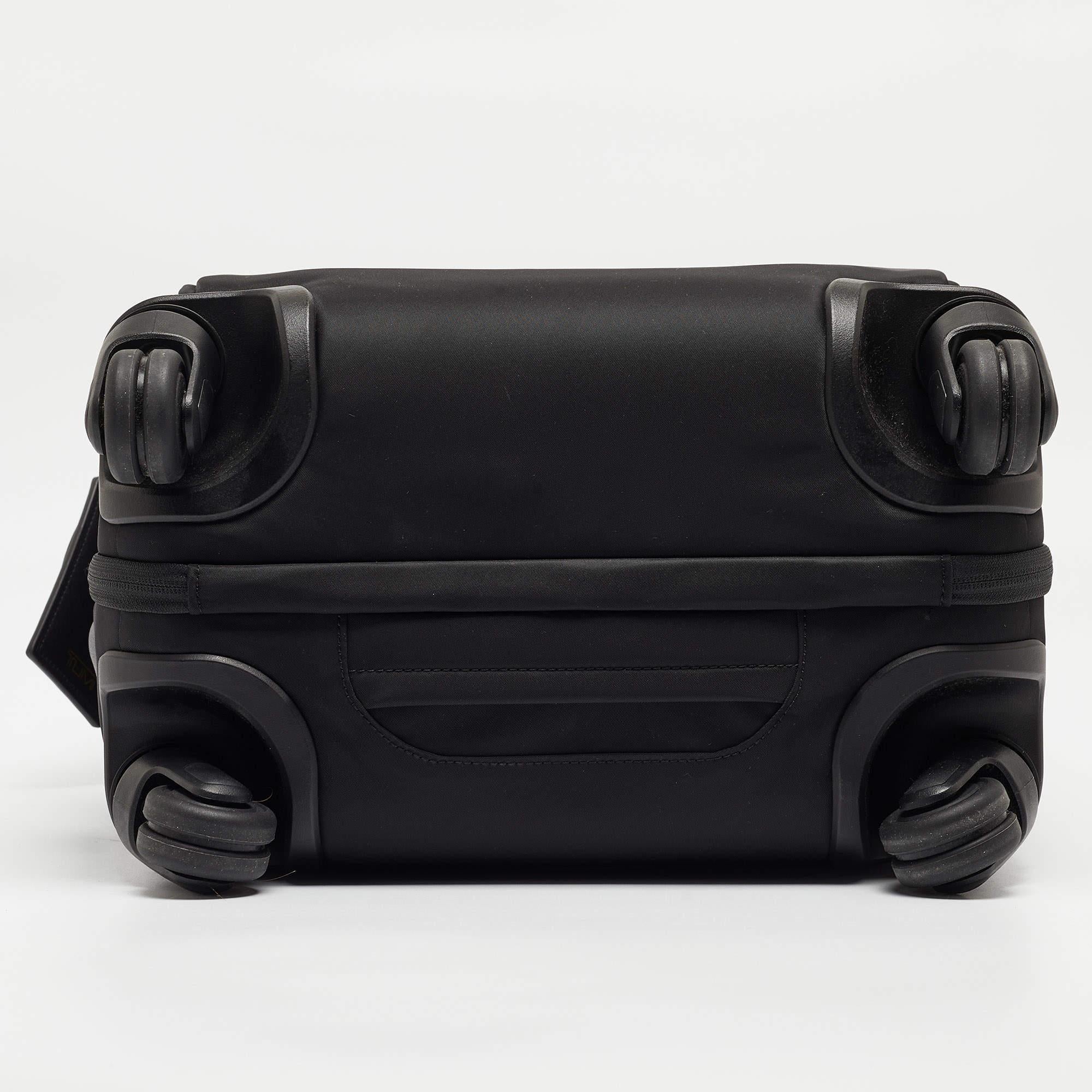 TUMI Black Nylon Compact Oxford Carry On Luggage 1