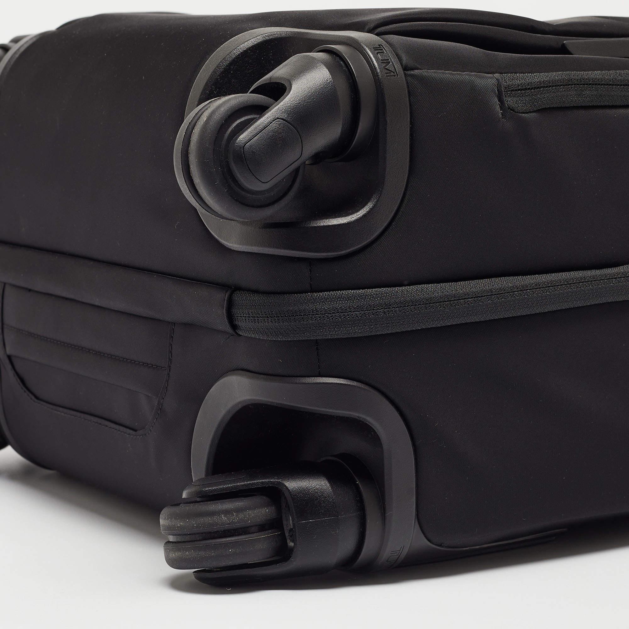 TUMI Black Nylon Compact Oxford Carry On Luggage 2