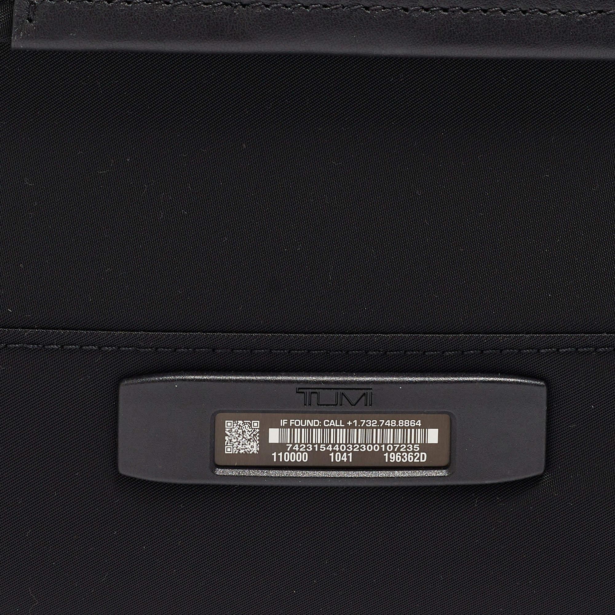 TUMI Black Nylon Compact Oxford Carry On Luggage 3
