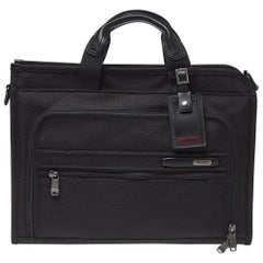 Used Tumi Black Nylon DFO Slim Deluxe Portfolio Bag