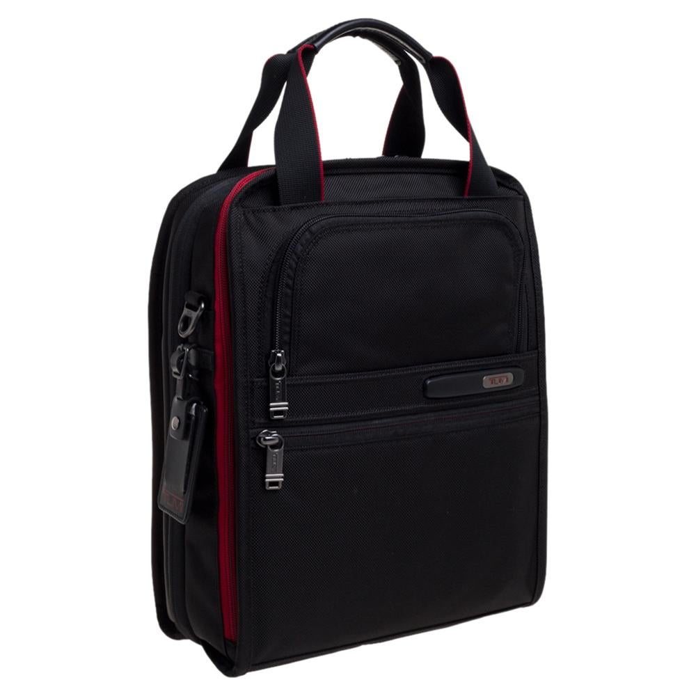 TUMI Schwarz Nylon DFO Utility ausziehbare Tragetasche Herren