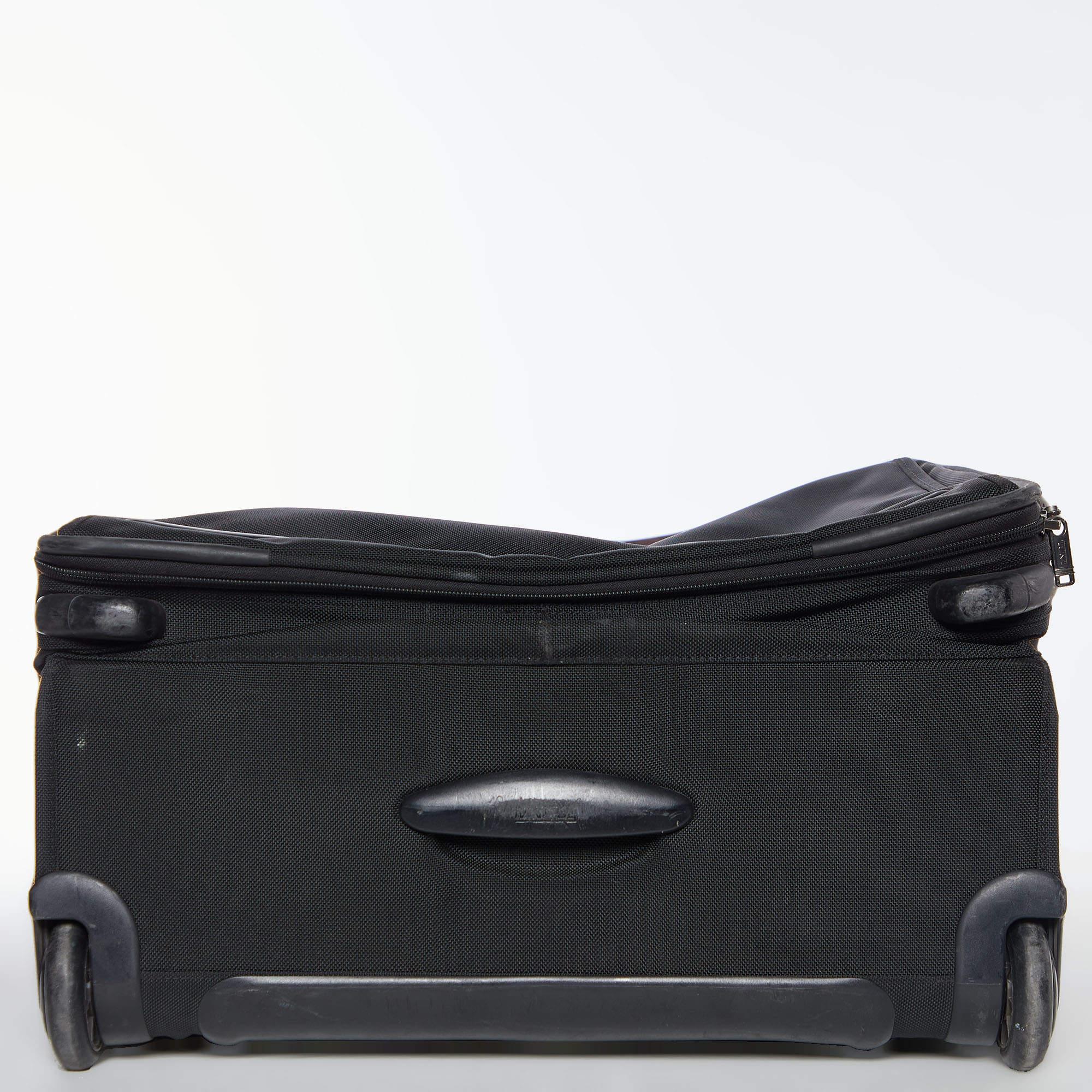 TUMI Black Nylon Frequent Traveler Suitcase 4