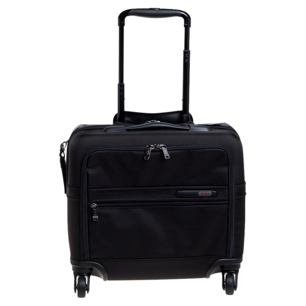 TUMI Black Nylon Gen 4.2 4 Wheeled Compact Carry On Luggage