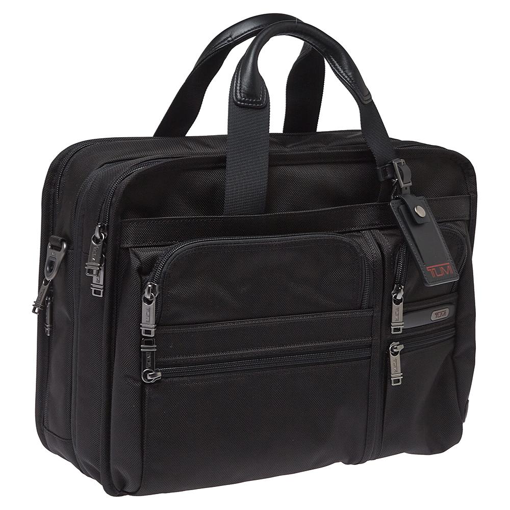 tumi nylon briefcase