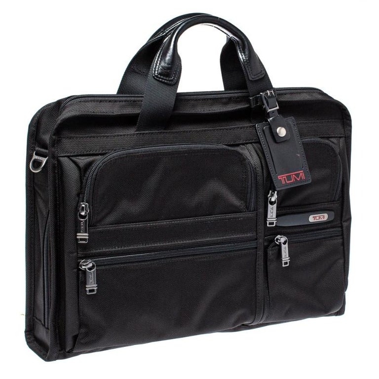 TUMI Black Nylon Gen 4.2 Organizer Portfolio For Sale at | tumi briefcase, tumi gen 4.2, tumi document bag