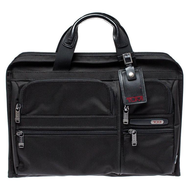 TUMI Black Nylon Gen 4.2 Organizer Portfolio Briefcase at 1stDibs