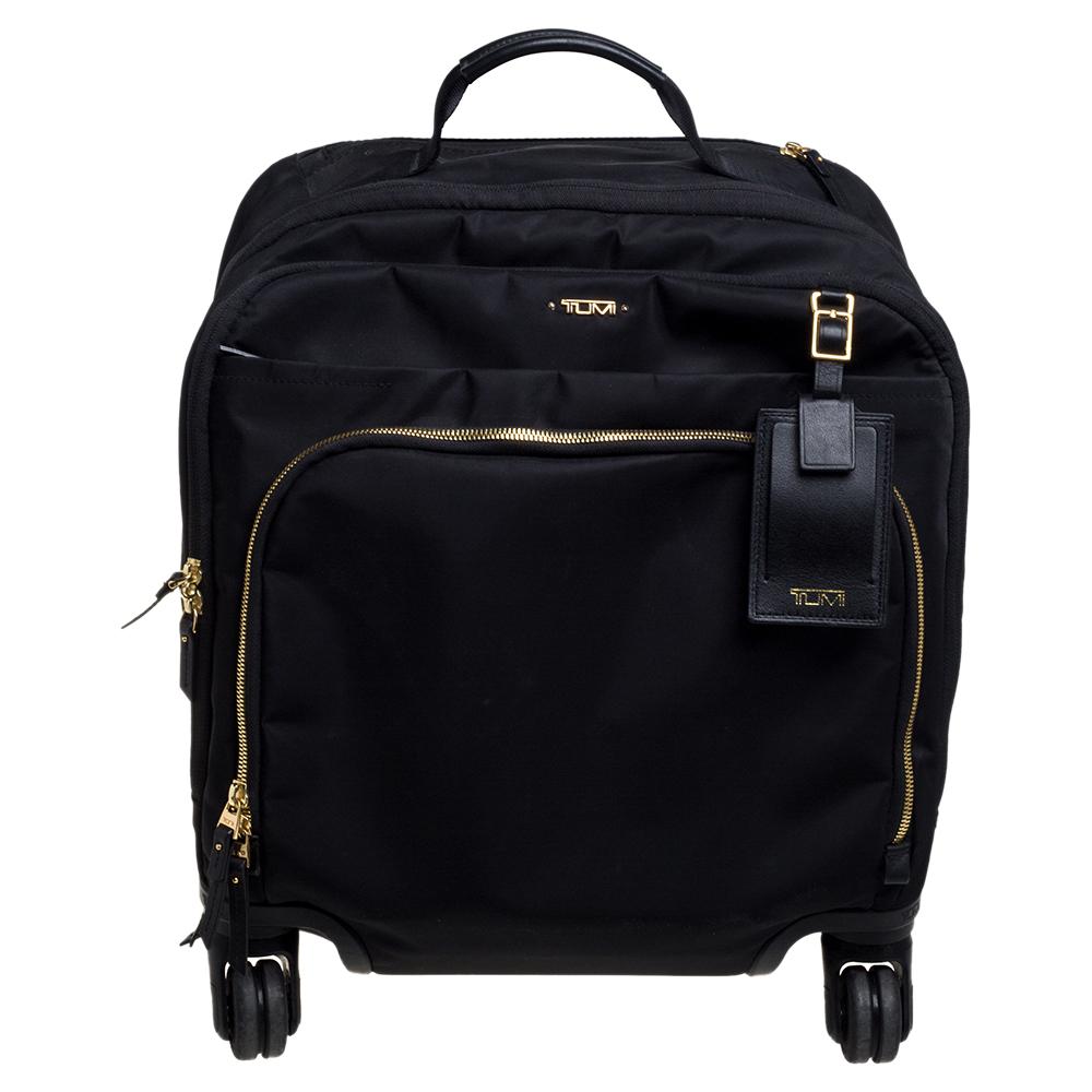 TUMI Schwarzes Nylon Oslo Kompaktes Reisegepäck 8