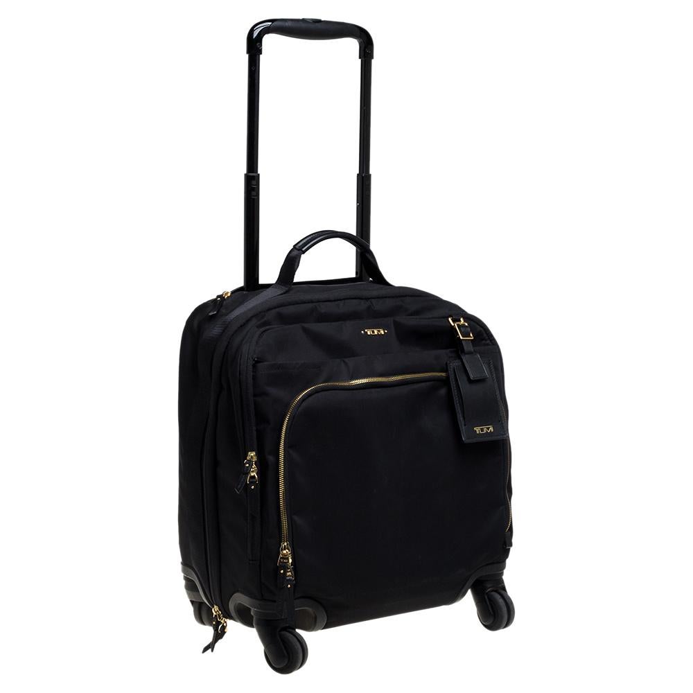 TUMI Schwarzes Nylon Oslo Kompaktes Reisegepäck Herren