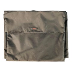 TUMI Black Nylon Packable Hook Loop Garment Bag TUMI Black Nylon Packable Hook Loop Garment Bag