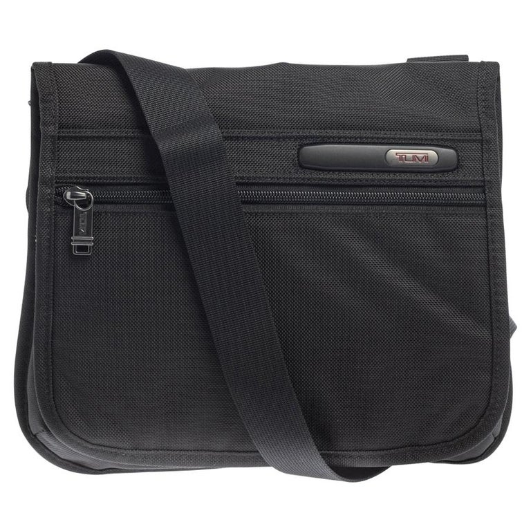 Tumi Black Nylon Small DFO Flap Messenger Bag at 1stDibs | tumi small  crossbody pouch