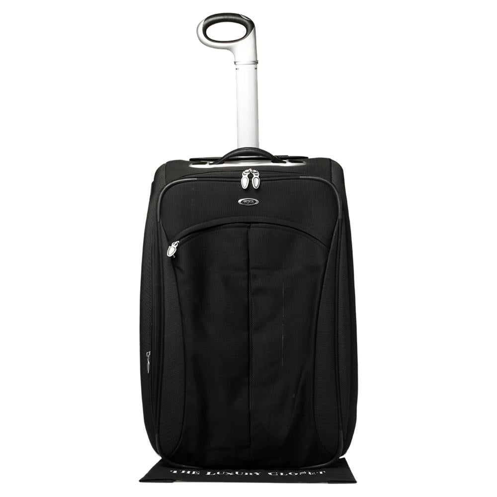 Tumi Black Nylon T3 Expandable Carry On Trolley Suitcase 10