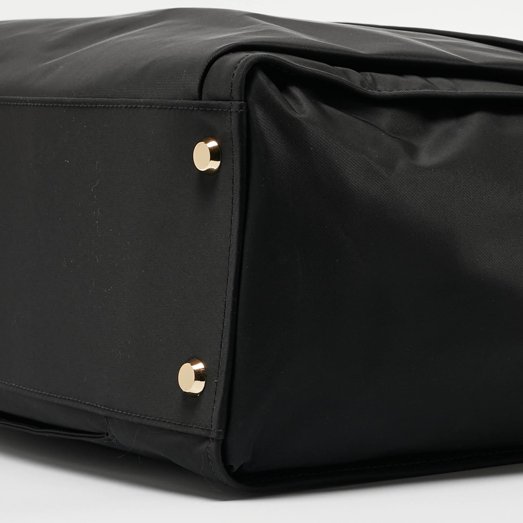 TUMI Black Nylon Voyager Bag In Excellent Condition In Dubai, Al Qouz 2