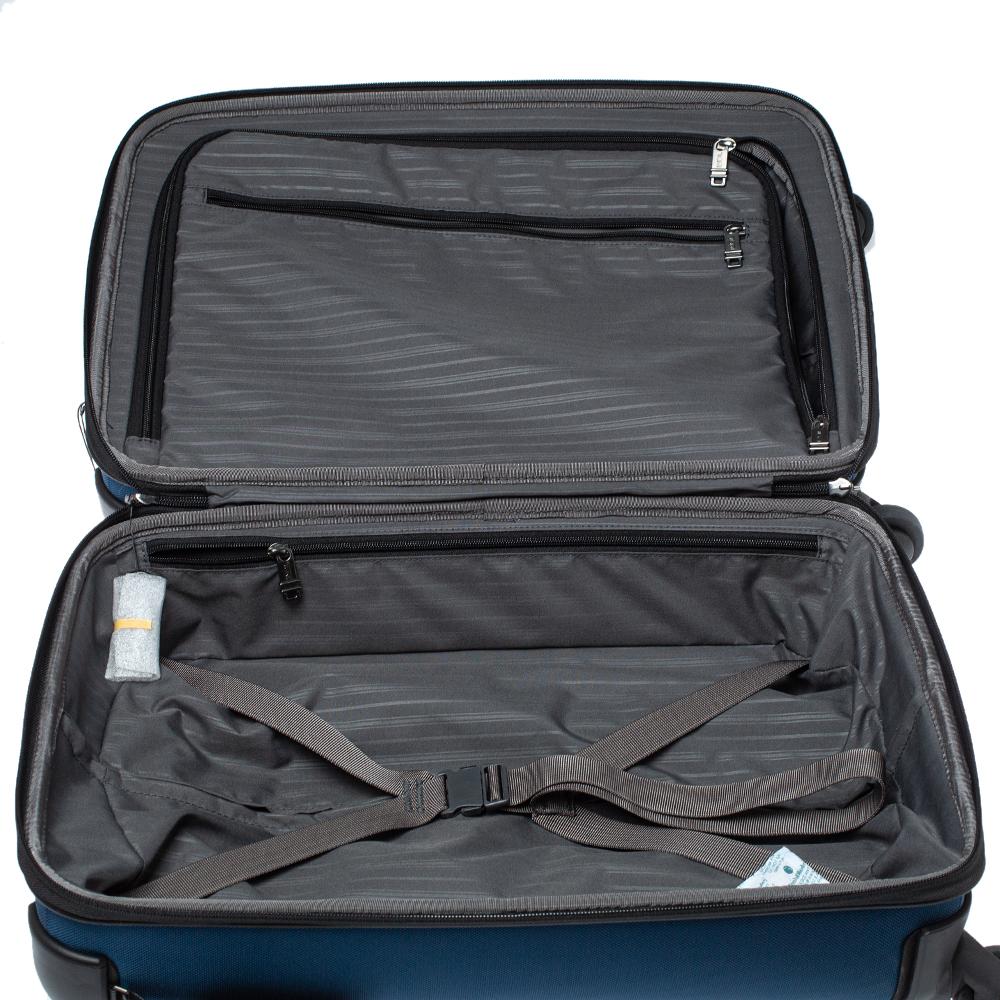 TUMI Blue/Black Nylon Lightweight International Carry On Luggage 3