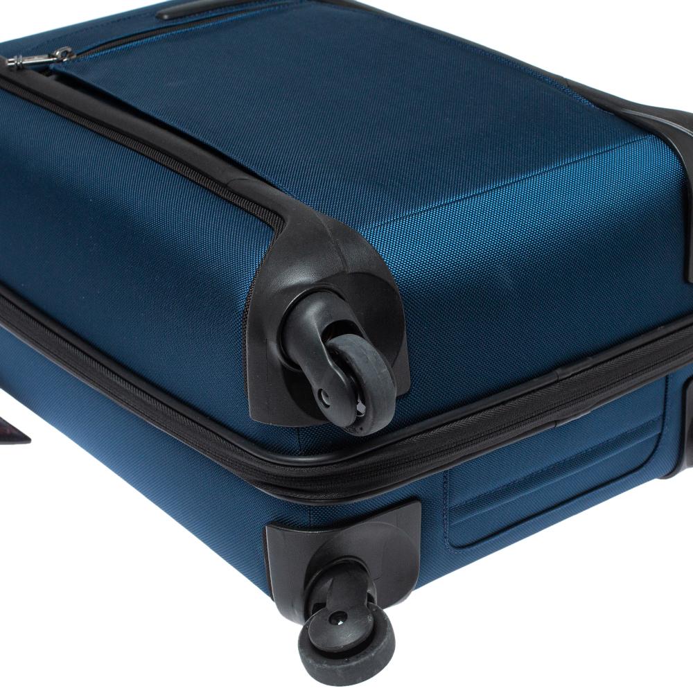 Men's TUMI Blue/Black Nylon Lightweight International Carry On Luggage