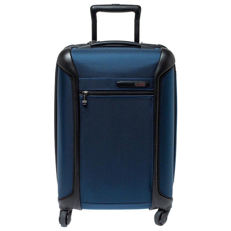 TUMI Blue/Black Nylon Lightweight International Carry On Luggage at 1stDibs