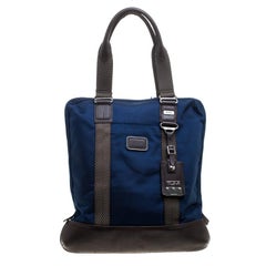 TUMI Blue/Brown Nylon Alpha Bravo Beaufort Tote