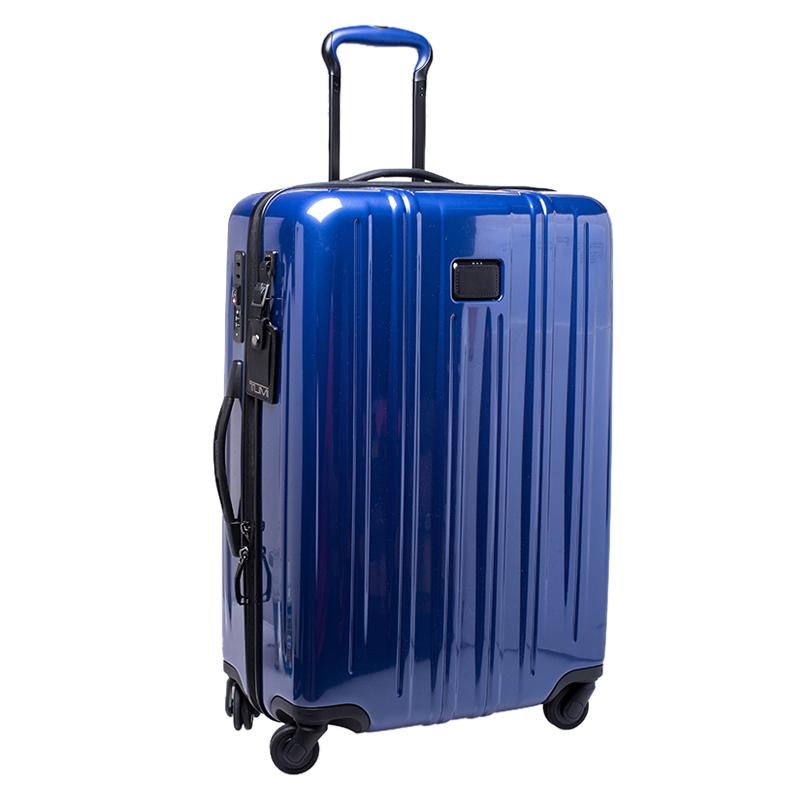 Men's TUMI Blue PVC V3 Rolling Suitcase