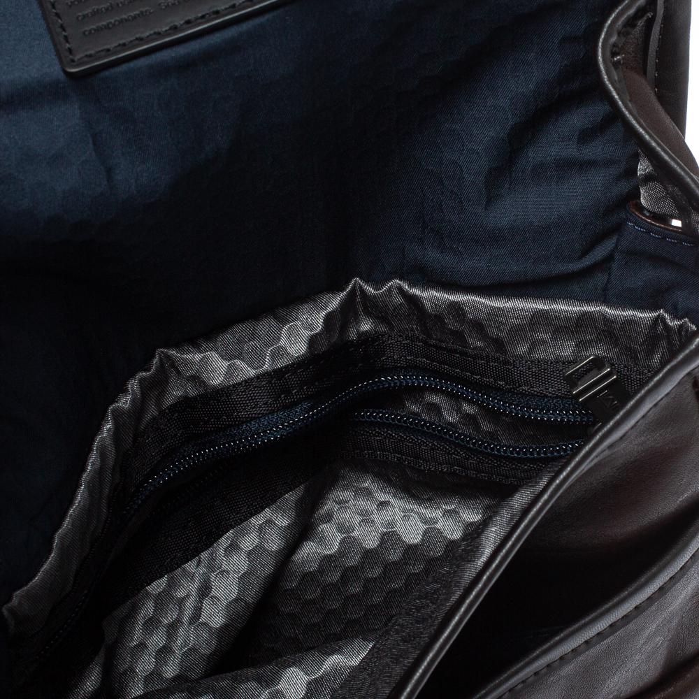 Men's Tumi Brown/Black Leather Barton Crossbody Bag