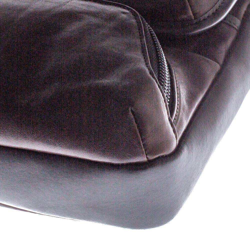 Tumi Brown/Black Leather Barton Crossbody Bag 2