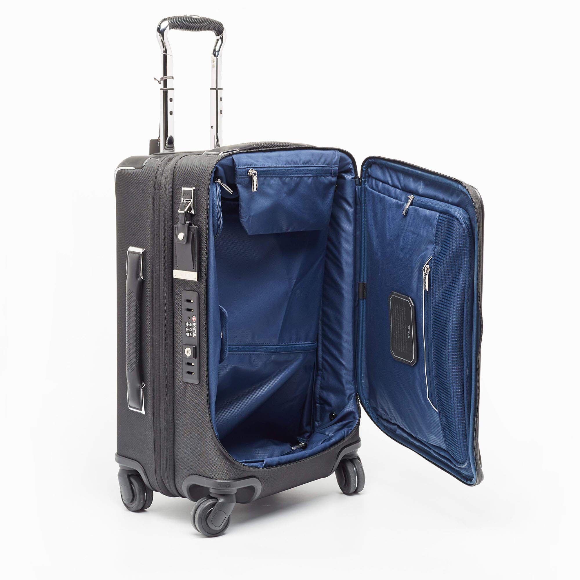 TUMI Dark Grey Nylon 4 Wheeled Dual Access Arrive Carry-On Luggage 6