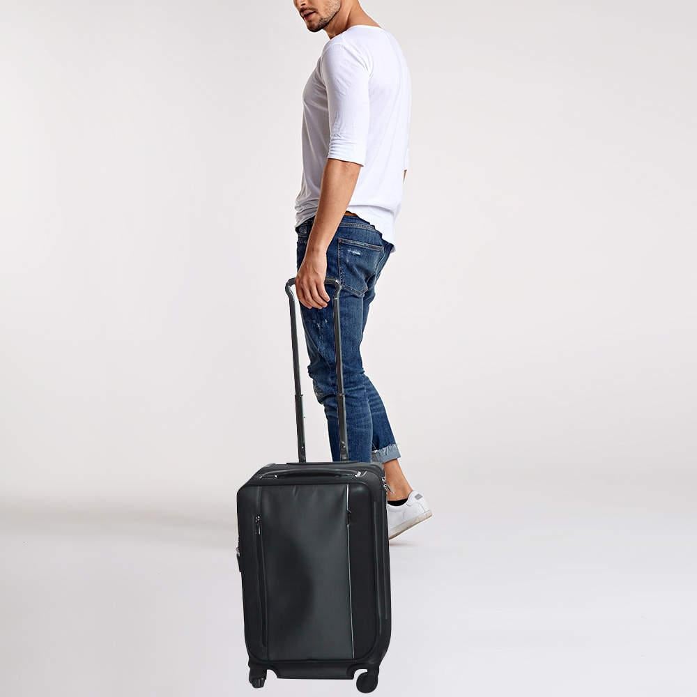 TUMI Dark Grey Nylon 4 Wheeled Dual Access Arrive Carry-On Luggage 10
