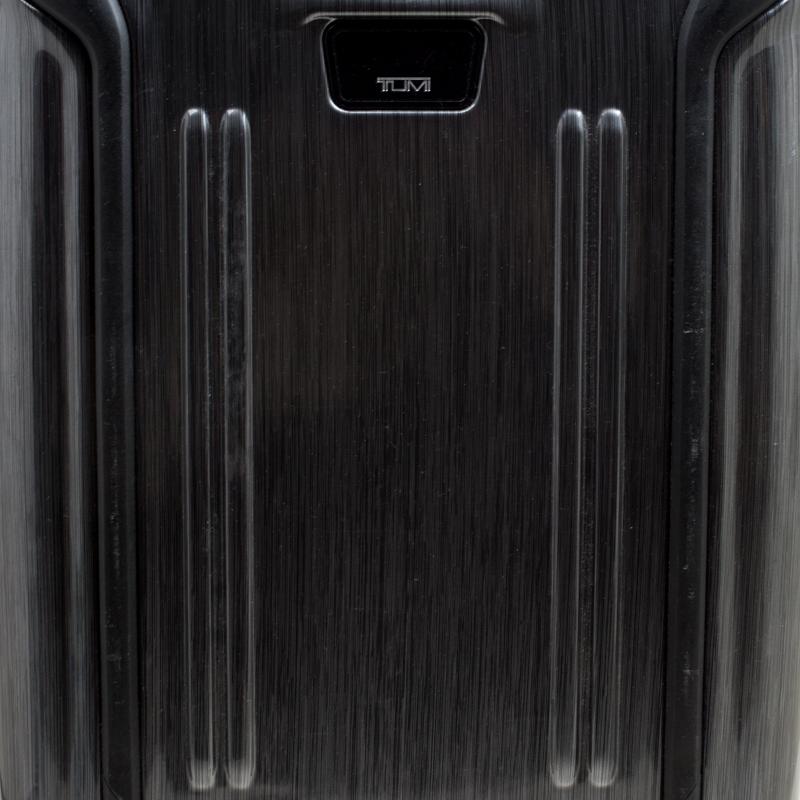 Tumi Grey Graphic Print Polycarbonate Carry On Luggage 50 For Sale 3
