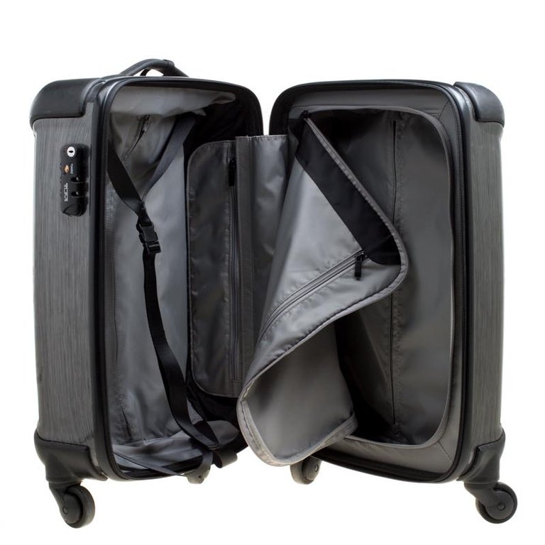 Tumi Grey Graphic Print Polycarbonate Carry On Luggage 50 For Sale at 1stDibs