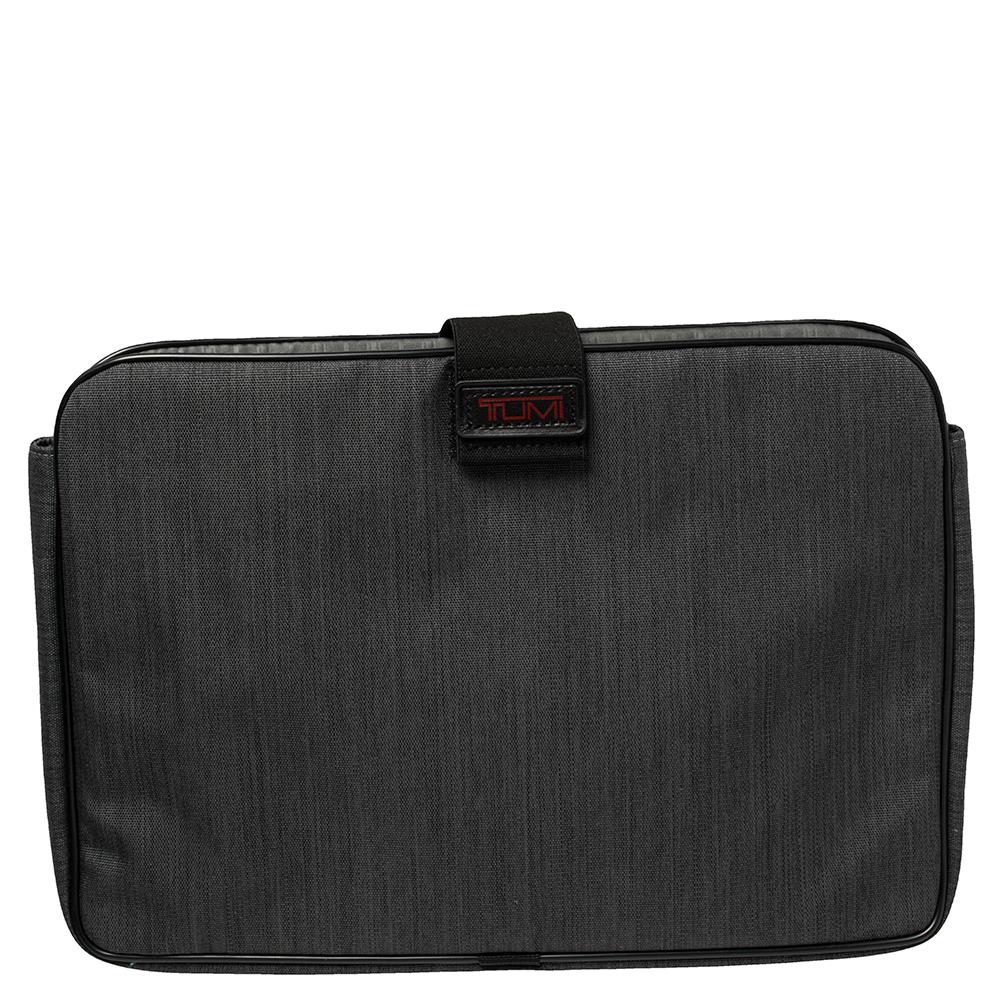 TUMI Grey Nylon Gen 4.2 Expandable Organizer Laptop Briefcase 4