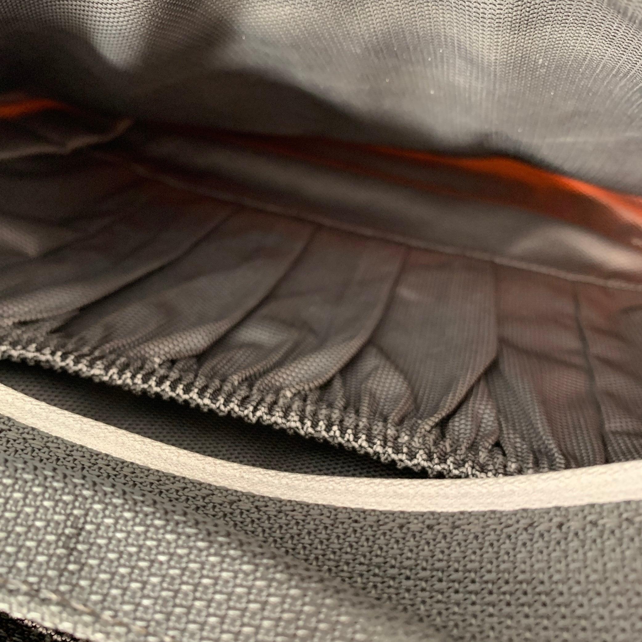 TUMI Grey Orange Color Block Nylon Leather Messenger Bag 2