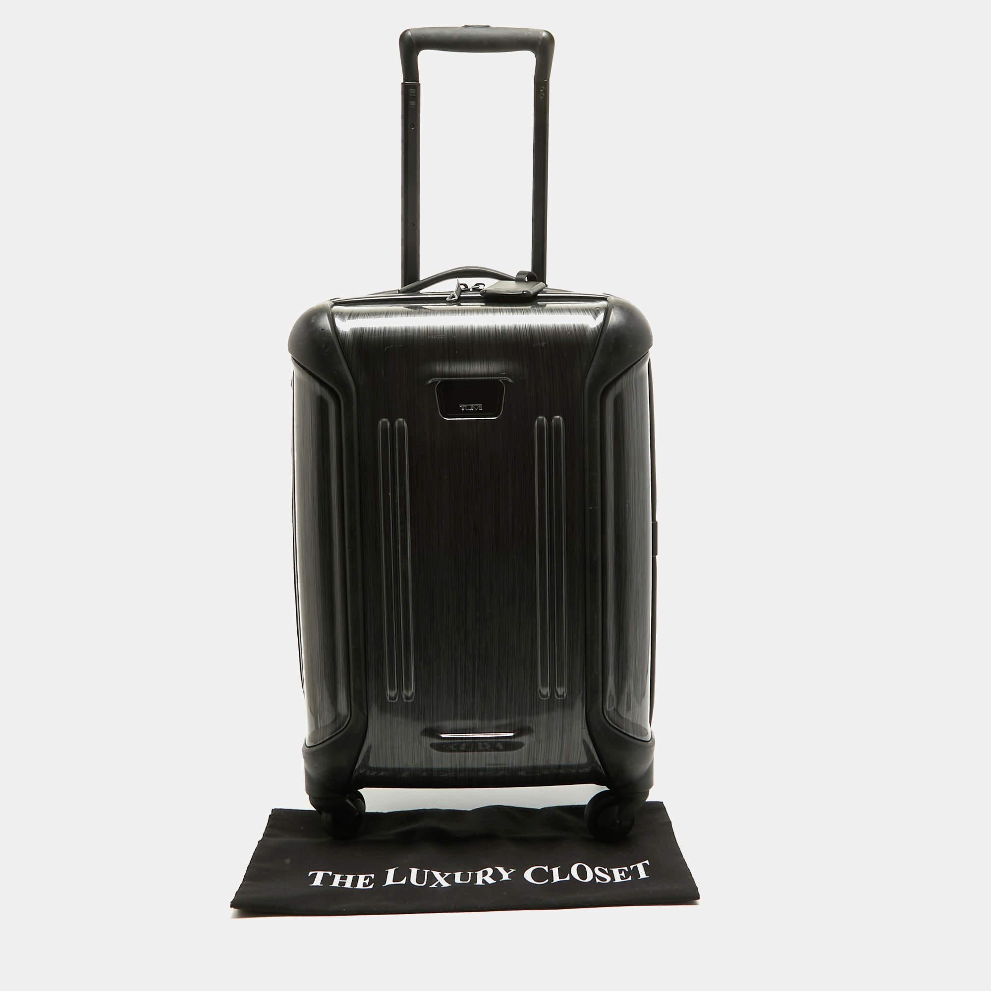 Tumi Grey Polycarbonate Vapor Carry On Luggage 50 10